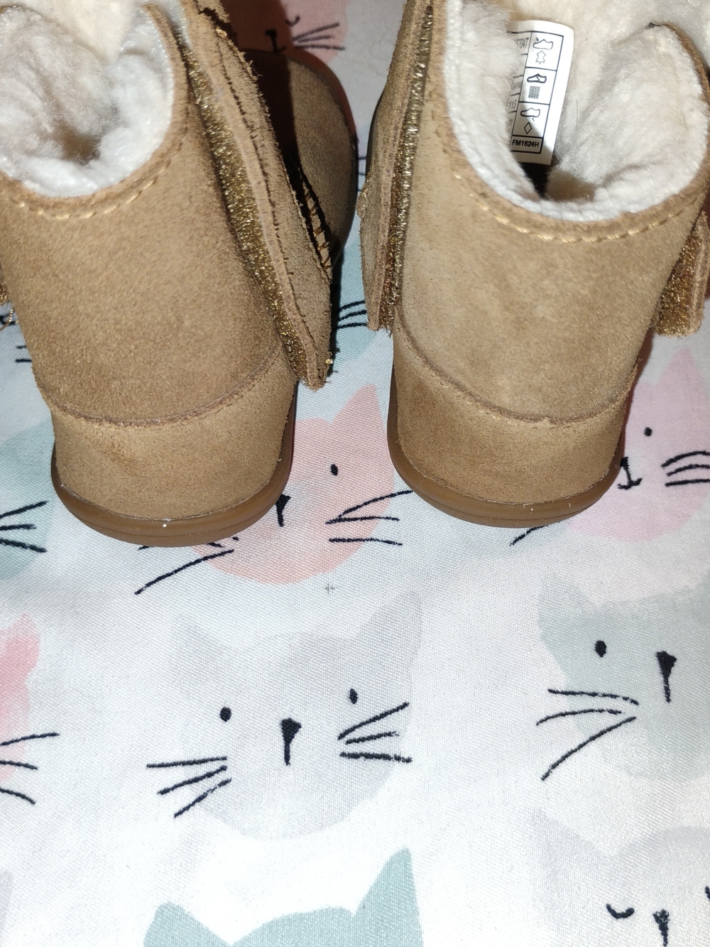 UGG Tan Suede Baby Walker Boots - Picture 5 of 6